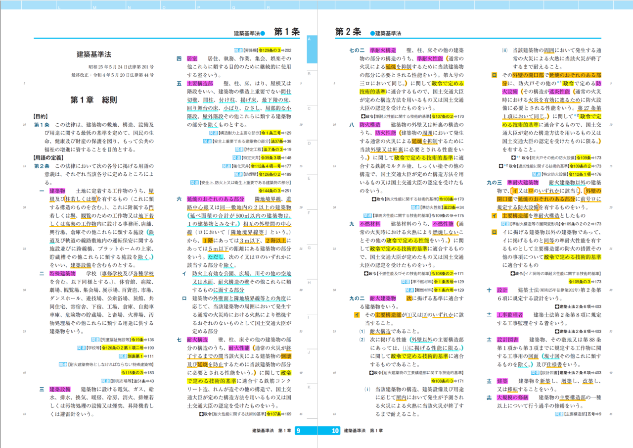 【1級建築士試験】TAC出版法令集限定!線引きを効率的に行うための準備 | 4-leaf creator