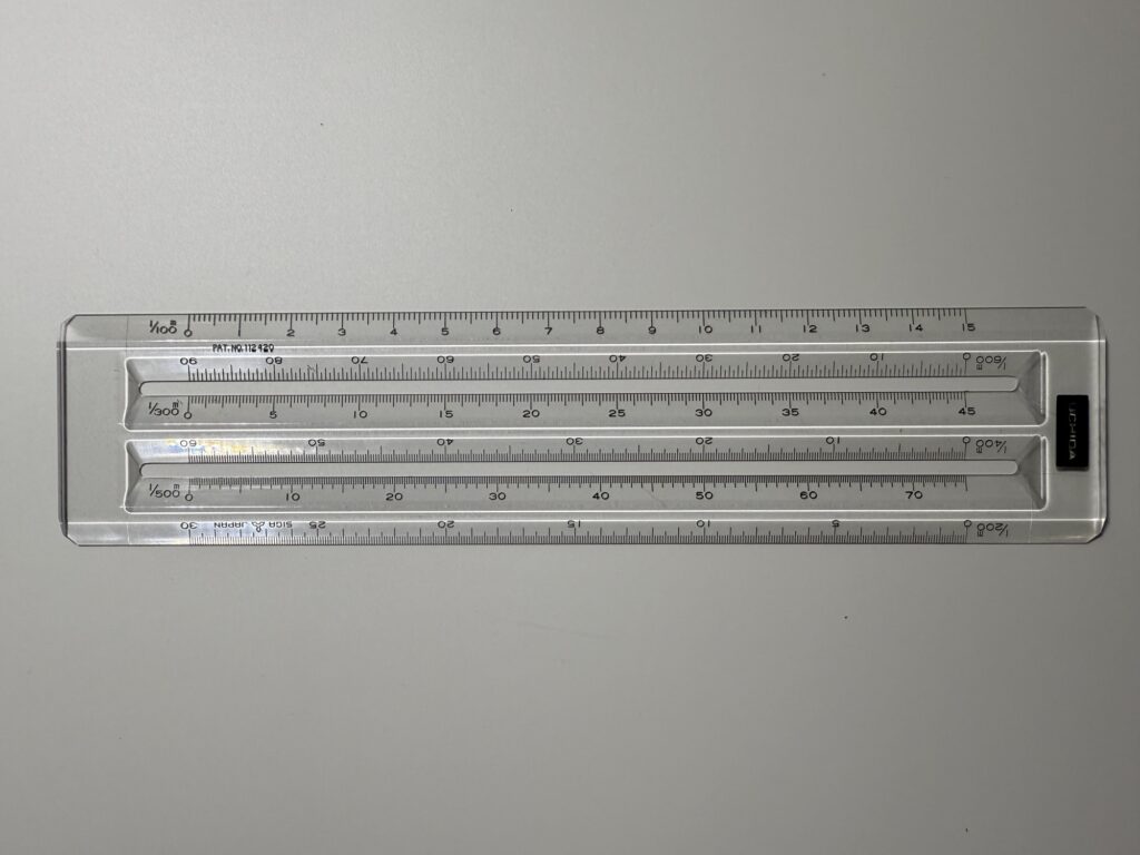 スケール:ウチダ ヘキサスケール 15cm