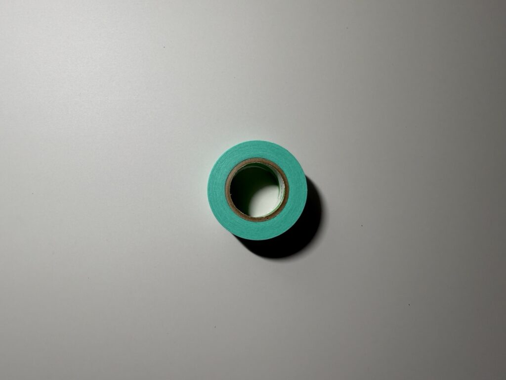 用紙仮止めテープ:マスキングテープ 緑